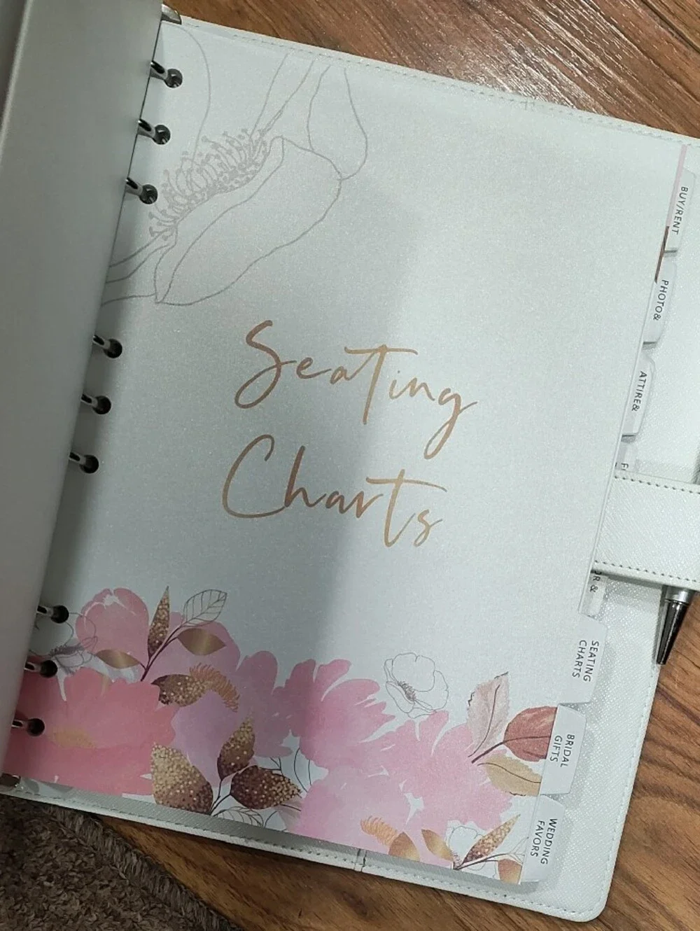 Future Mrs. Wedding Planner Organizer - White with Gold Accents
